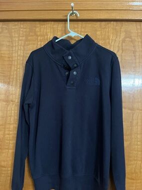 The North Face Black Snap-Front Pullover